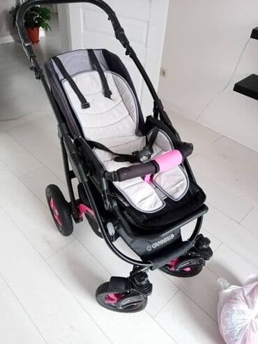 подножка для второго ребенка бу: Коляска, цвет - Розовый, Б/у — 4