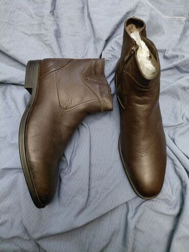 купить зимнюю мужскую обувь в бишкеке: Мужские зимние сапоги Корона336. размер 44. Турция, кожа — 2