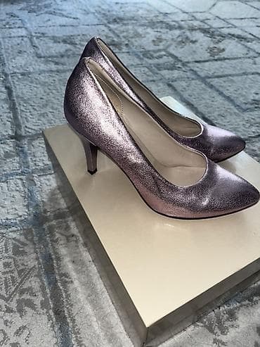 туфли женские 40 р: Женские туфли-лодочки — 2 пары 1) Серебристые slingback Florin - — 3