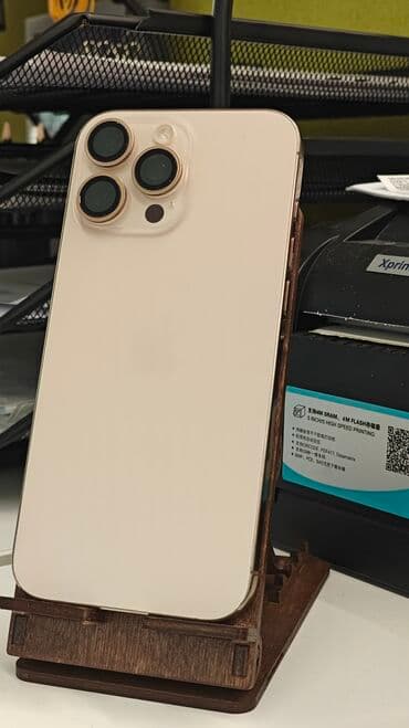 mac safe: IPhone 16 Pro Max, Колдонулган, 256 ГБ, Desert Titanium, Заряддоочу түзүлүш, Коргоочу айнек, Каптама, 95 % — 4