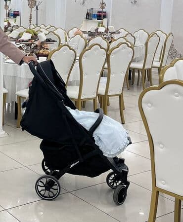 сколько стоит детская коляска: Коляска, цвет - Черный, Б/у — 2