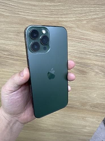 IPhone 13 Pro Max, Б/у, 256 ГБ, Зеленый, Защитное стекло, Кабель, 91 %