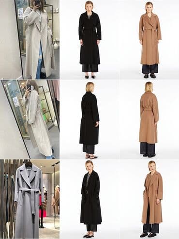 вечерние платья больших размеров бишкек: Пальто, Осень-весна, Овечья шерсть, Длинная модель, Без подкладки, S — 5