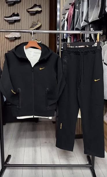 nike react: Мужской спортивный костюм Nike (худи на молнии + брюки) - Комплект — 2