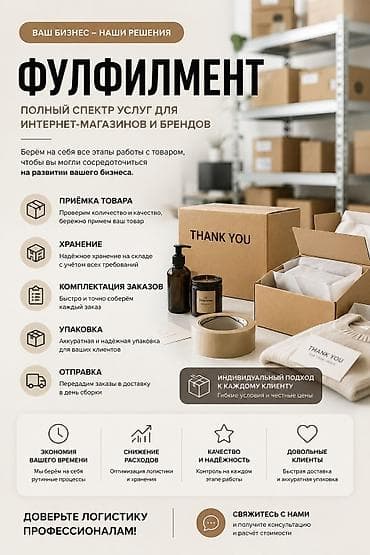 Кийимди тигүү жана оңдоп-түзөө: 📈Работаем исключительно на качестве Выездной фулфилмент Выезжаем — 1