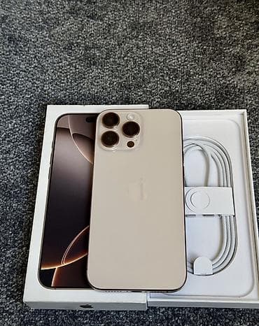 IPhone 16 Pro Max (Natural Titanium), 256 ГБ Комплектация: - Смартфон