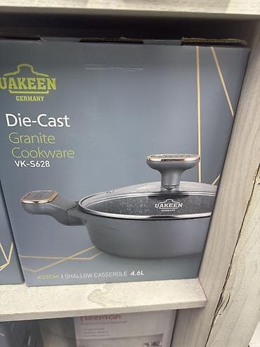 сковорода вок: Кастрюля/сотейник Uakeen Germany VK‑S628 - Серия: Die-Cast Granite — 1
