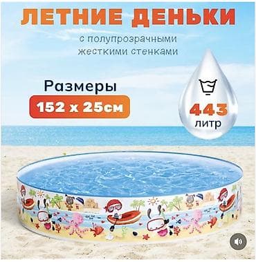 бассейн большой: Детский Каркасный бассейн🔥🤩 Размер 1.52м*25см Для детей от 2х до 10лет — 2