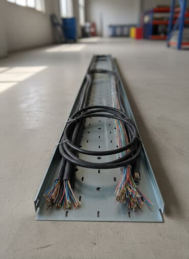 аксессуары для серверных шкафов кабели: Перфорированый лоток Монтаж и защита силовой и слаботочной проводки — 1