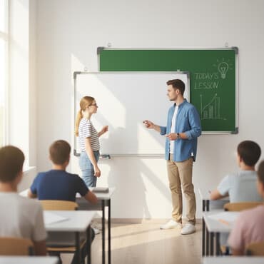 Маркерные доски ! Двусторонние магнитные маркерно-меловые доски, для