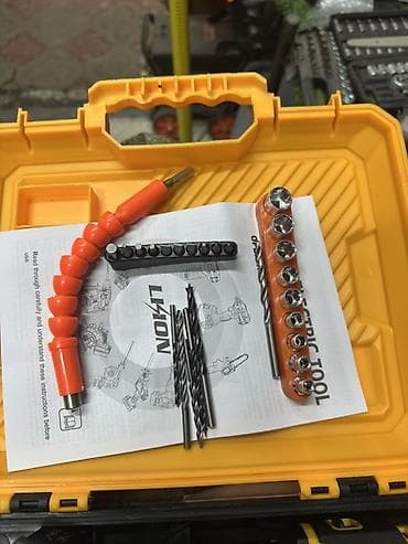 зарядка для шуруповерта: Аккумуляторная дрель‑шуруповёрт в чемодане Особенности: - Питание от — 3