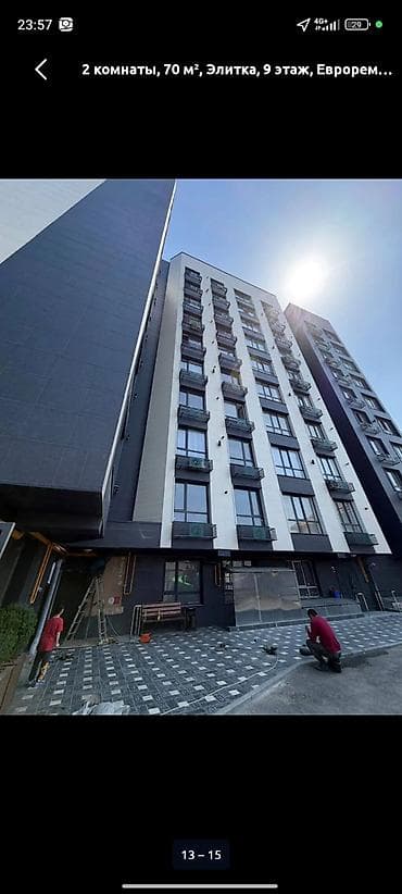 Квартиры: 2 комнаты, 70 м², Элитка, 9 этаж, Евроремонт — 1