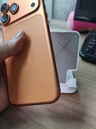 iphone 16 max: IPhone 17 Pro Max, Б/у, 256 ГБ, Оранжевый, Чехол, 100 % — 5