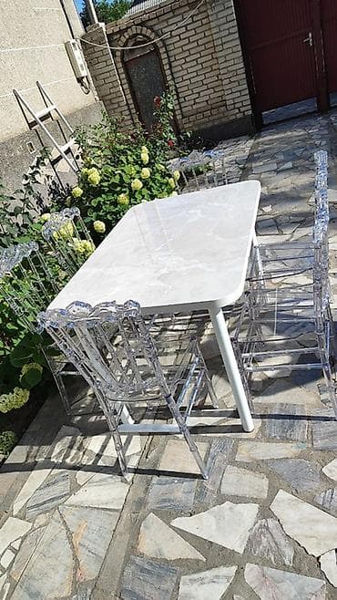 паркет купить: Стол и стул для зала, цвет - Белый — 3