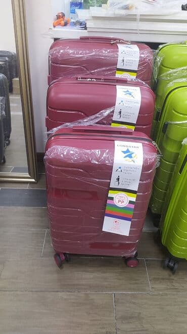 купить чемодан дешево: Чемодан, Новый, Материал: Полиэстер, Маленький (до 40 л), С выдвижной ручкой — 3