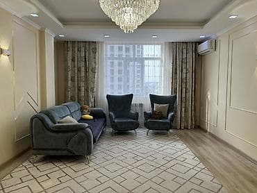 Батирлер: 2 бөлмө, 75 м², БГУ Элитка, 4 кабат, Евро оңдоо — 2