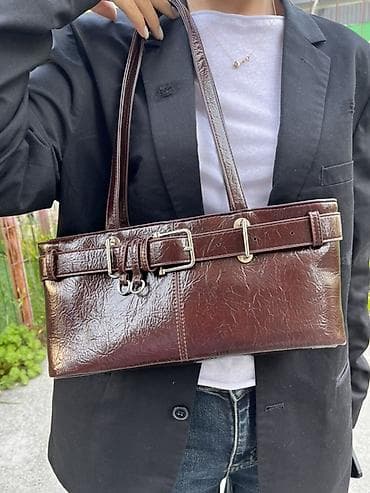 Классическая сумка, Материал: Экокожа, Винтажный стиль, Женские, Новый — 1