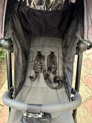 коляска prego: Коляска, цвет - Черный, Б/у — 2