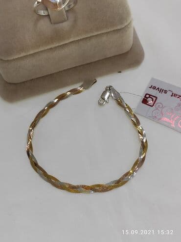 свадебные наборы ручной: Набор украшений, Проба 925, Женские, Новый — 5