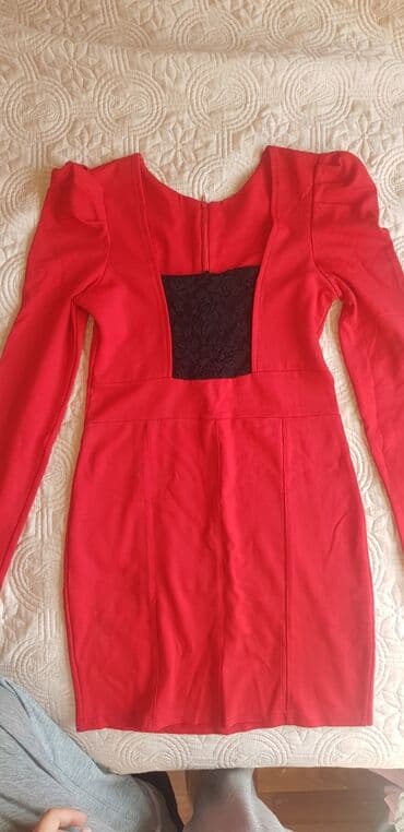 прокат карнавальных костюмов в бишкеке бишкек: Вечернее платье, Коктейльное, Короткая модель, Полиэстер, С рукавами, S — 2