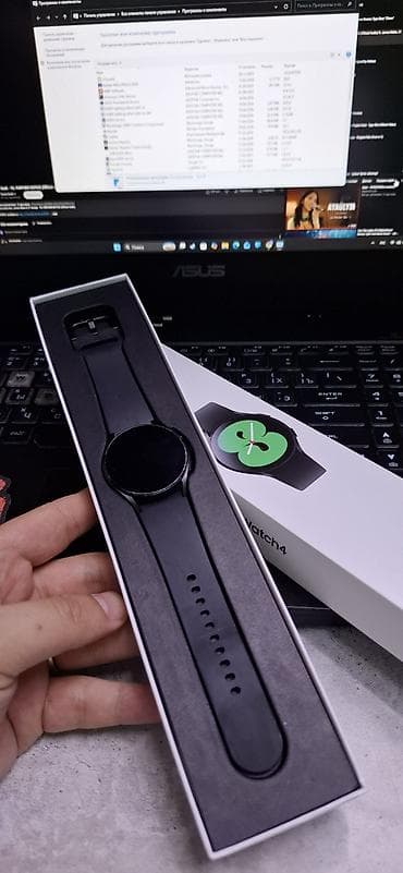 samsung galaxy watch active: Samsung Galaxy Watch4 (чёрный) - Круглый AMOLED-дисплей в тонком — 1