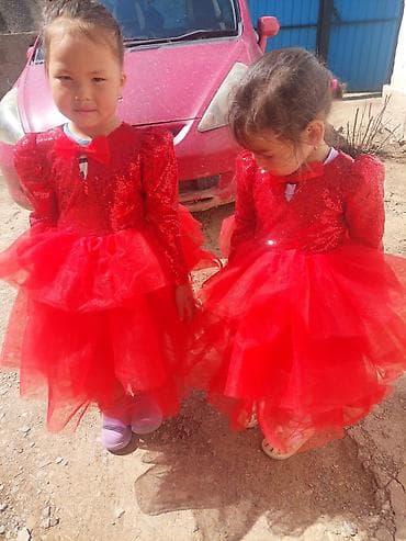 Платья: Детское платье, цвет - Красный — 4