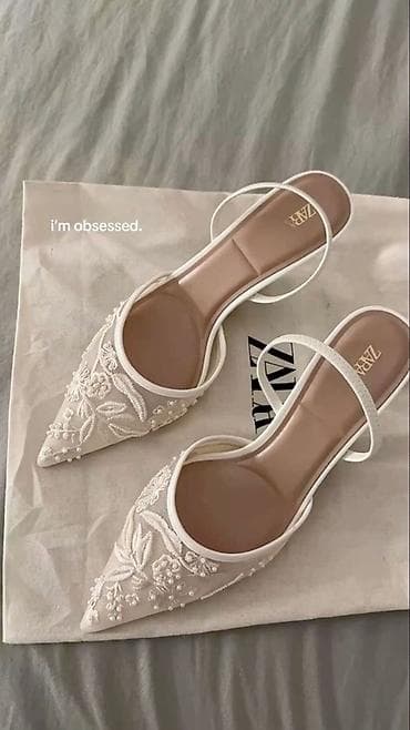 Сабо, 37, Zara, Новый, цвет - Белый, Платная доставка, Бесплатная доставка, Самовывоз at lalafo.kg Сабо, 37, Zara, Новый, цвет - Белый, Платная доставка, Бесплатная доставка, Самовывоз