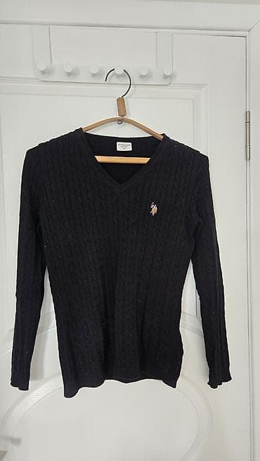 Шымдар: Эркектердин свитери, M, Us Polo Assn, Колдонулган, түсү - Кара — 1