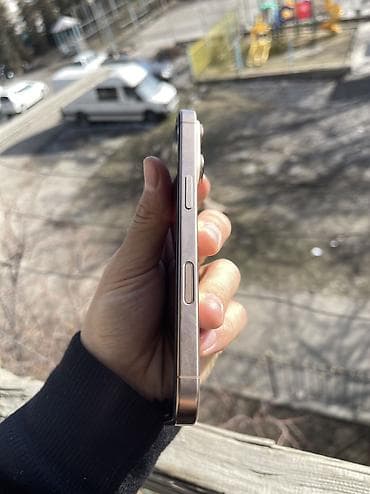 ayfon se: IPhone 16 Pro, Б/у, 256 ГБ, Desert Titanium, Зарядное устройство, Защитное стекло, Чехол, 95 % — 5
