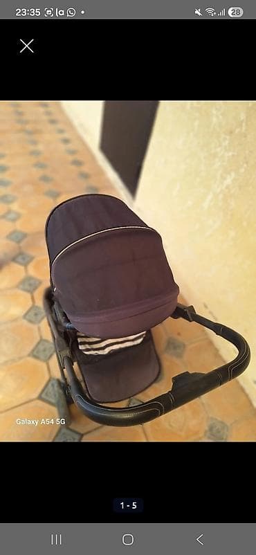 Балдар электр унаалары: Балдар арабасы, түсү - Кызгылт көк — 1