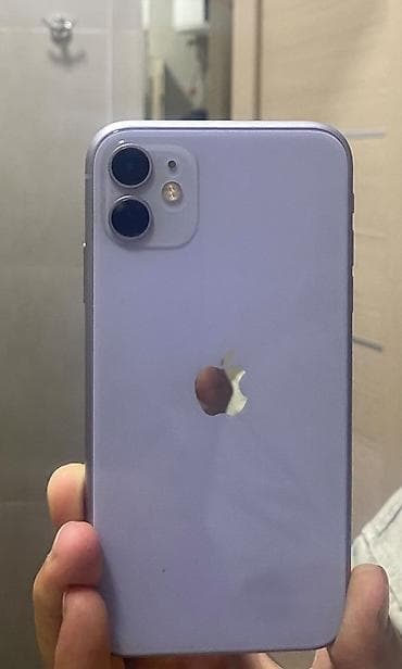 зарядка lightning: IPhone 11, Б/у, 64 ГБ, Розовый, Чехол, Коробка, 70 % — 1