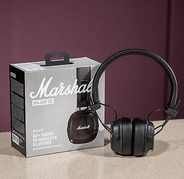 Настольные ПК и комплектующие: Беспроводные накладные наушники, Marshall, Новый — 1