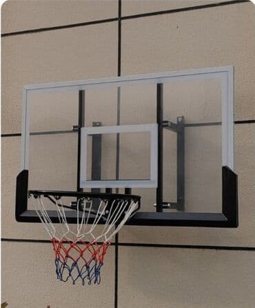 баскетбольный шит: Баскетбольное кольцо, крепящееся на стену, с прозрачным щитом — 1