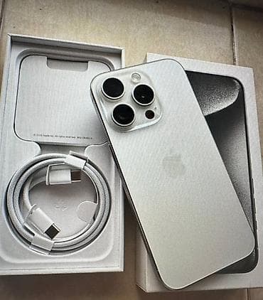 обмен на айфон 15: IPhone 15 Pro, Б/у, 256 ГБ, Белый, Зарядное устройство, Защитное стекло, Кабель, 97 % — 1