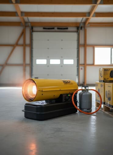 климатическая техника: Тепловая пушка Дизельная, более 2000 Вт, Термостат — 1