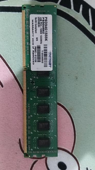ноутбук i5 бишкек: Оперативдик эс-тутум, Колдонулган, Patriot, 4 ГБ, DDR3 — 1