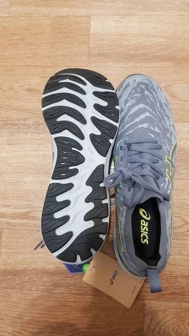 триколор: Мужские кроссовки, 45, Asics, Новый, цвет - Серый, Самовывоз — 4