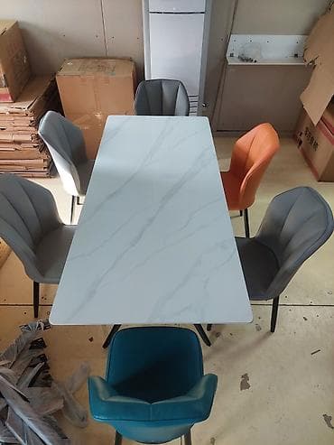 стол и табуретки на кухню: Стул для кафе, ресторанов, Новый, Железо — 4