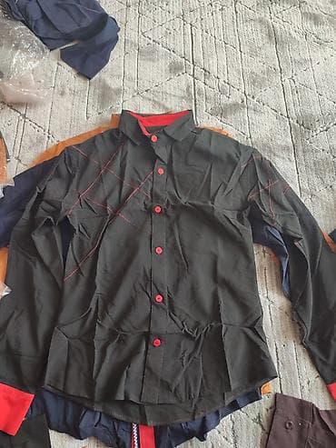 ваеный формы: Мужская рубашка размер 40, хлопок — 4