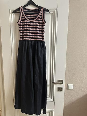 сарафан: Повседневное платье, Длинная модель, Трикотаж, Сарафан, M, L — 1