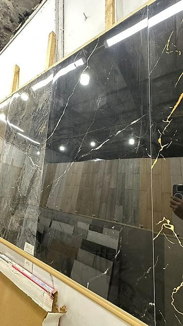 черный мрамор: Назначение: Для стен, цвет - Черный, Глянцевое покрытие — 1