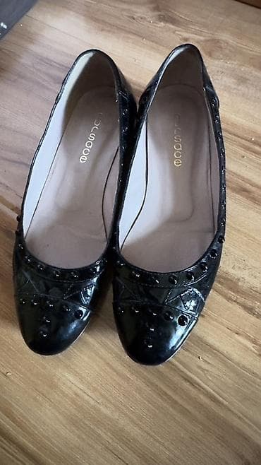 Балетки женские, Nursace, 35 размер, черные, лаковые - Классическая