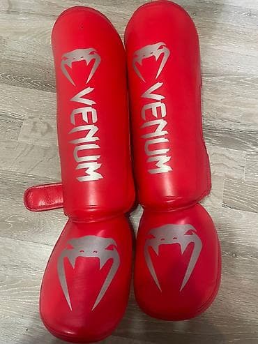 защита голени: Щитки для голени и стопы Venum, красные - Тип: защитные щитки (голень — 1