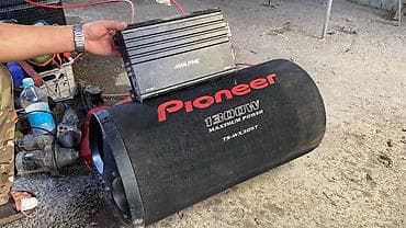 сабвуфер срочно: Сабвуфер Pioneer TS-WX305T + усилитель Alpine - Сабвуфер в тубе — 1