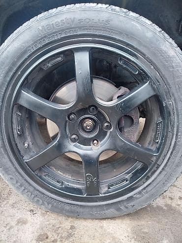 Шиналар жана дисктер: Дөңгөлөктөр монтажда 215 / 50 / R 17, Жай, Колдонулган, Комплект, Жеңил унаалар, Куйма, тешиктери - 5 — 2