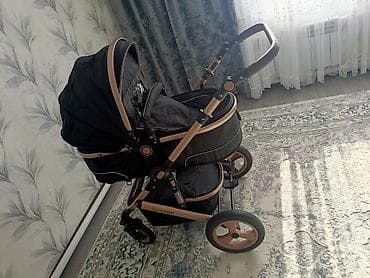 Детская коляска Luxmom 2 в 1 (прогулочный блок/люлька). -