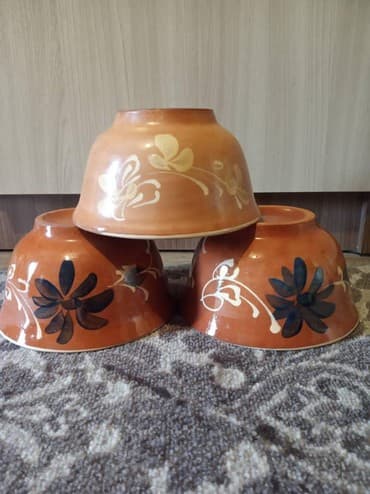 глиняный горшок: Керамические салатницы — 1