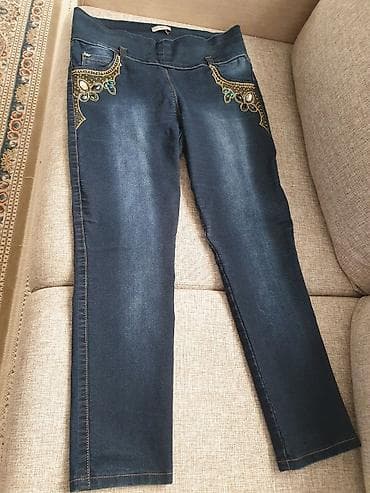 Джинсы и брюки, цвет - Синий, Б/у