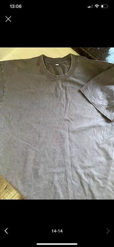 second hand: Футболка, Оверсайз, Китай, Хлопок, Новый, L — 1