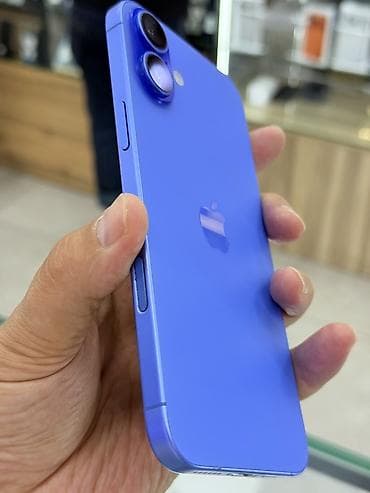 бу телефоны в бишкеке айфон: IPhone 16 Plus, Б/у, 256 ГБ, Синий, Защитное стекло, Чехол, 94 % — 5